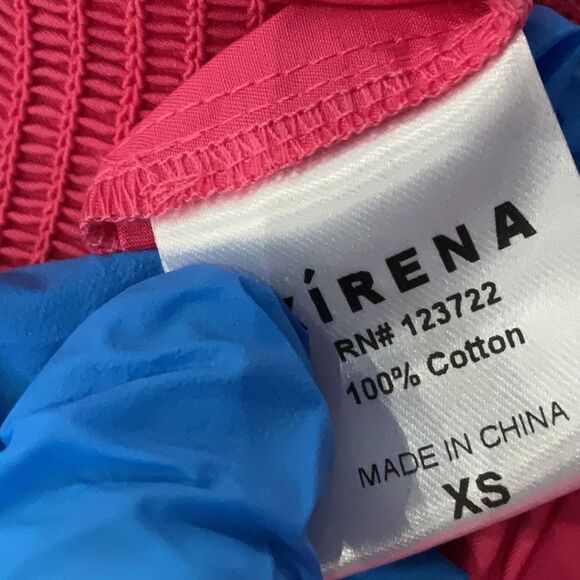 NEW XIRENA Lili Top Pink Sun Cropped Bubble Tank 100% Cotton Poplin Feminine XS - Picture 7 of 9